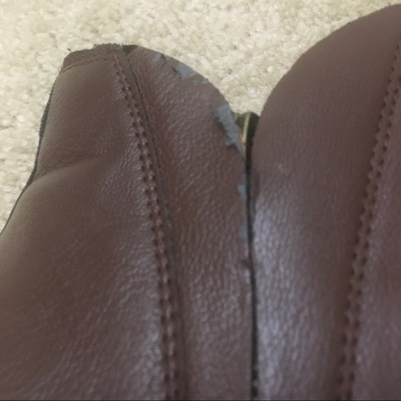 Lucky Brand LP Brenon Booties Ankle Boots Faux Leather Zips Stacked Block Heel 8 - Picture 9 of 12